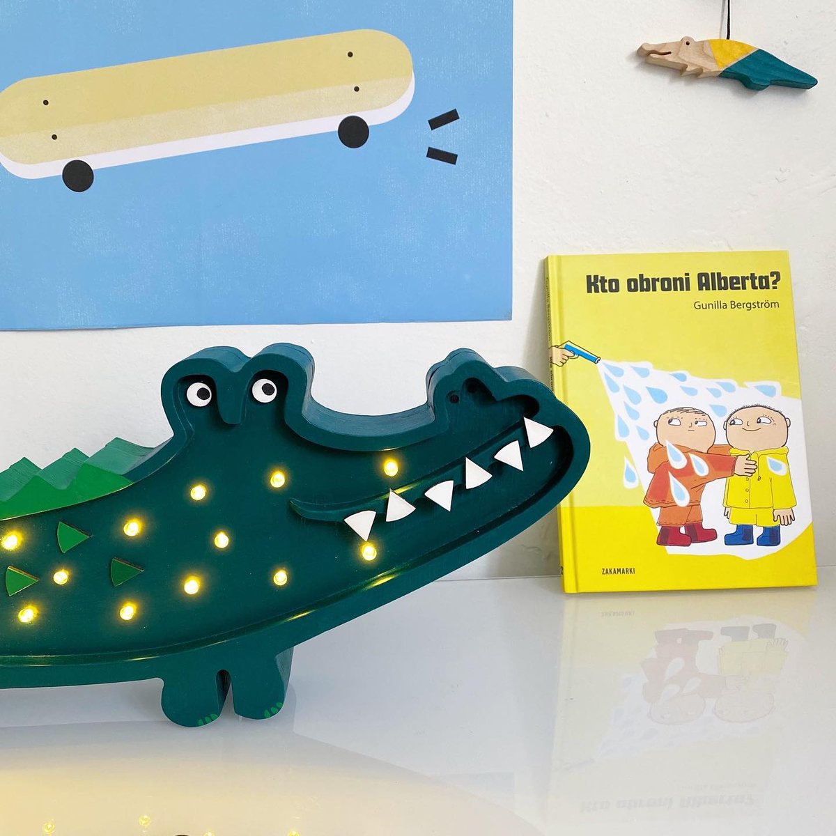 Lampe Veilleuse Crocodile beige, LITTLE LIGHTS