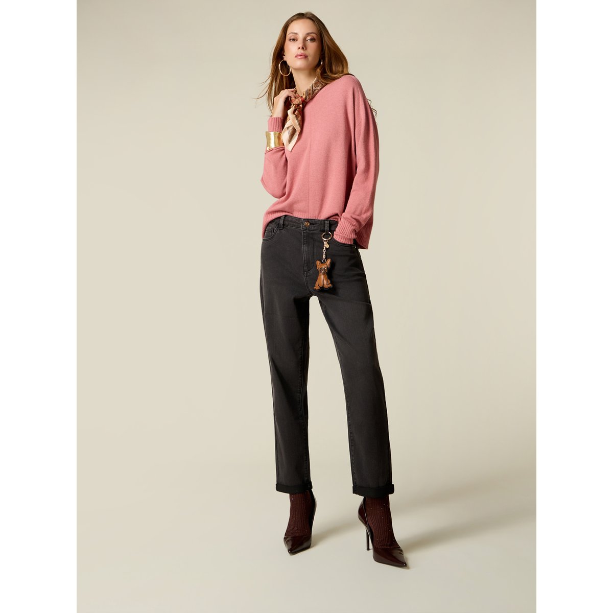 Jean boyslim noir délavé noir, OLTRE