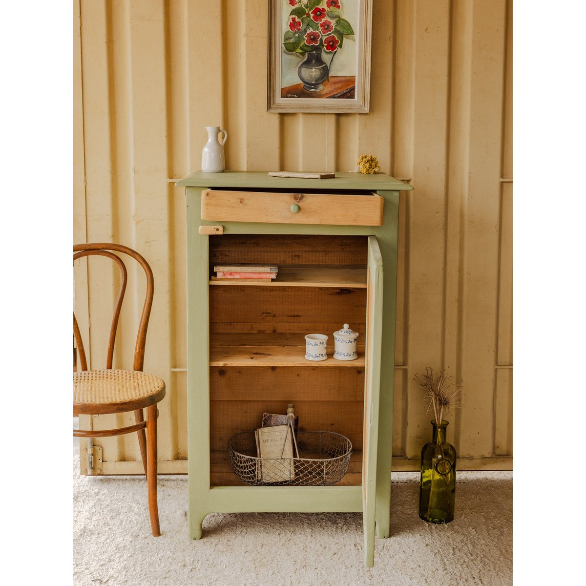 Confiturier en bois vert Gilbert N°1880 - Bon état vert, DEBONGOUT
