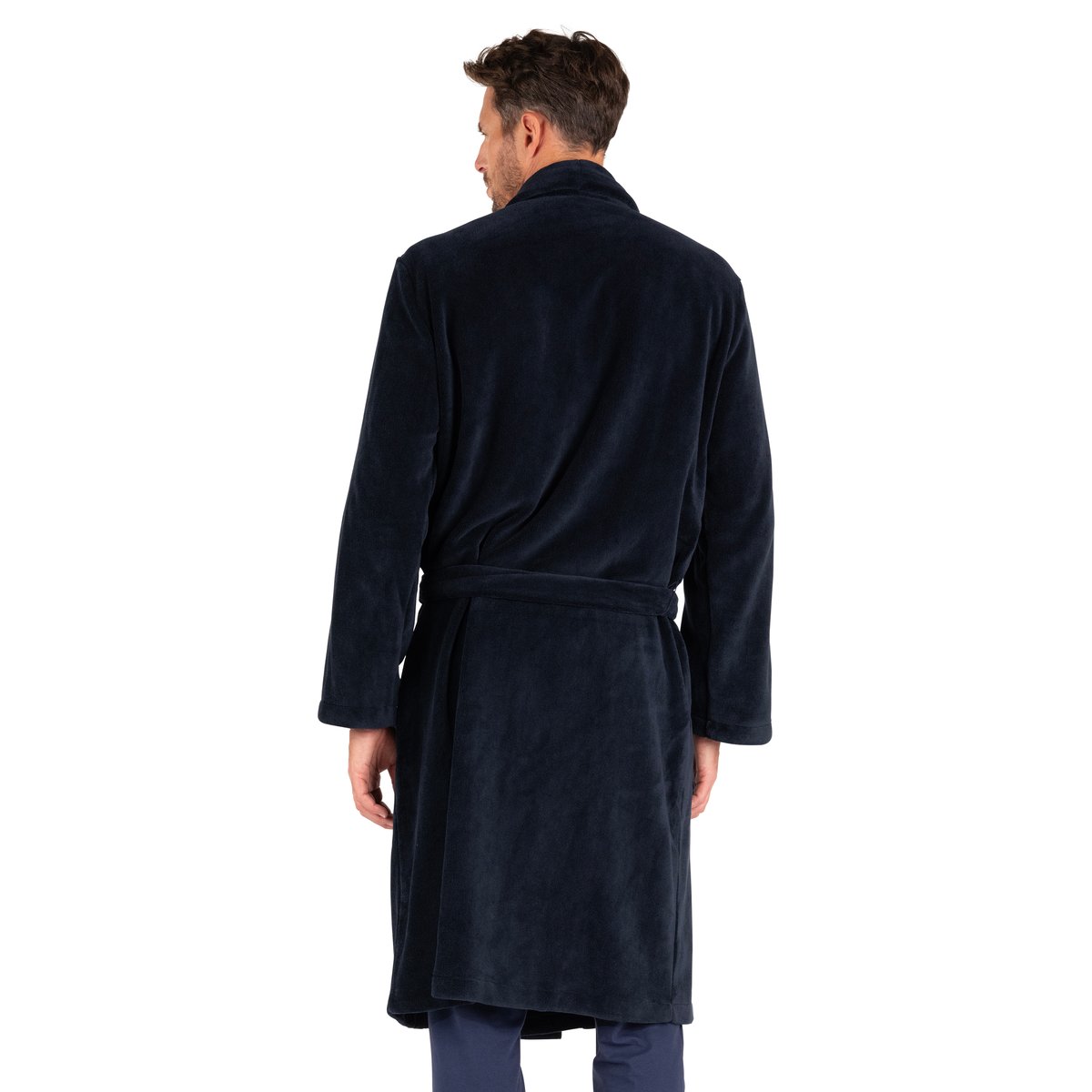 Peignoir polaire HERITAGE bleu nuit, EMINENCE