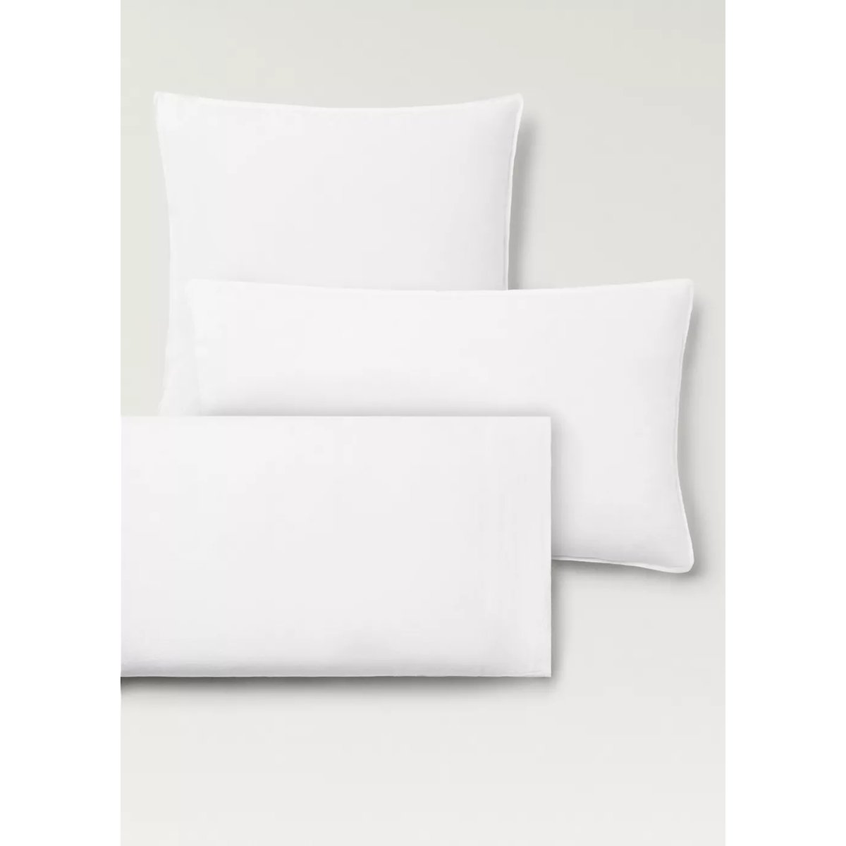 Deux taies d’oreiller lin lavé 50x75 cm blanc, MANGO HOME