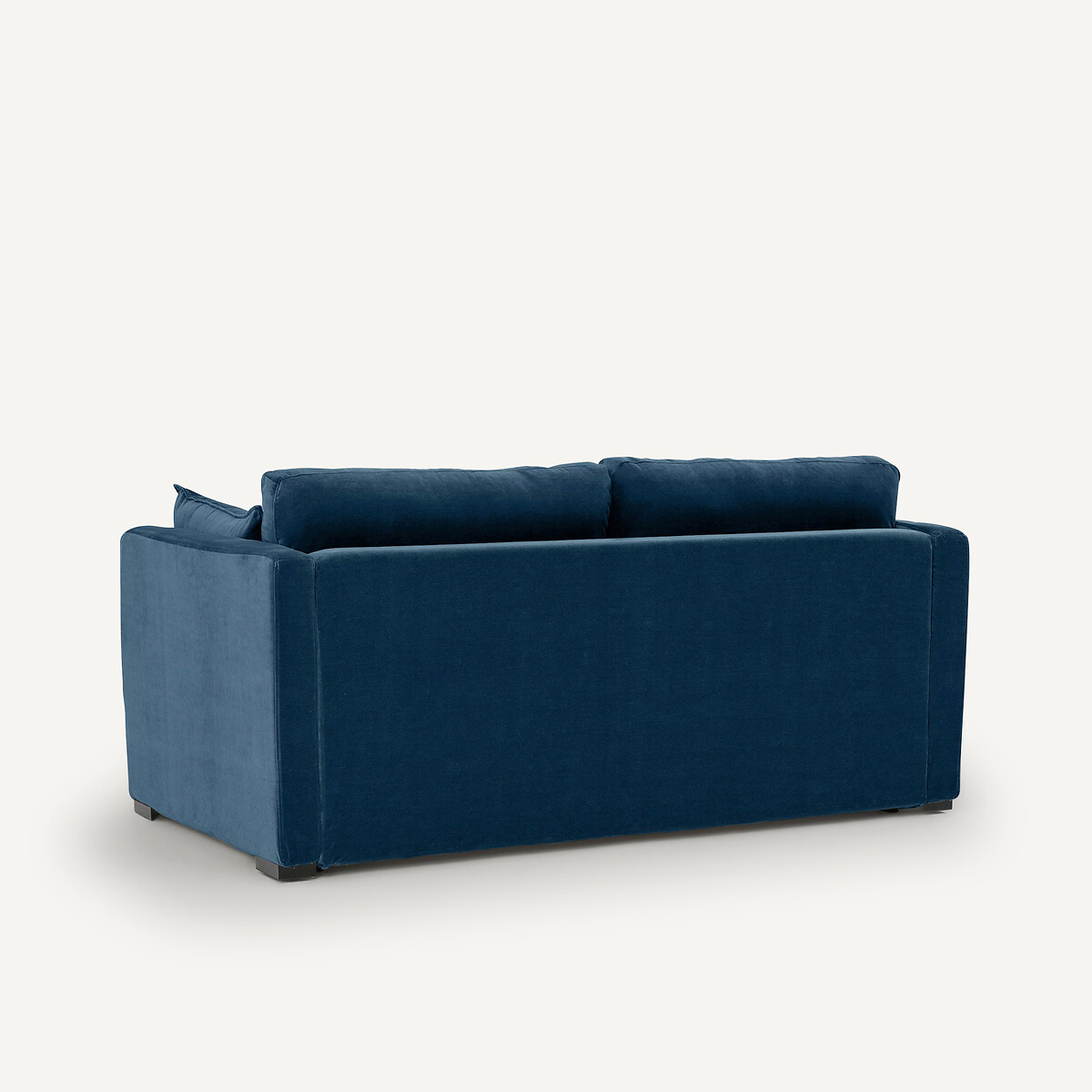 Canapé 3 places, convertible, en velours, NEO KINKAJOU bleu paon, AM.PM