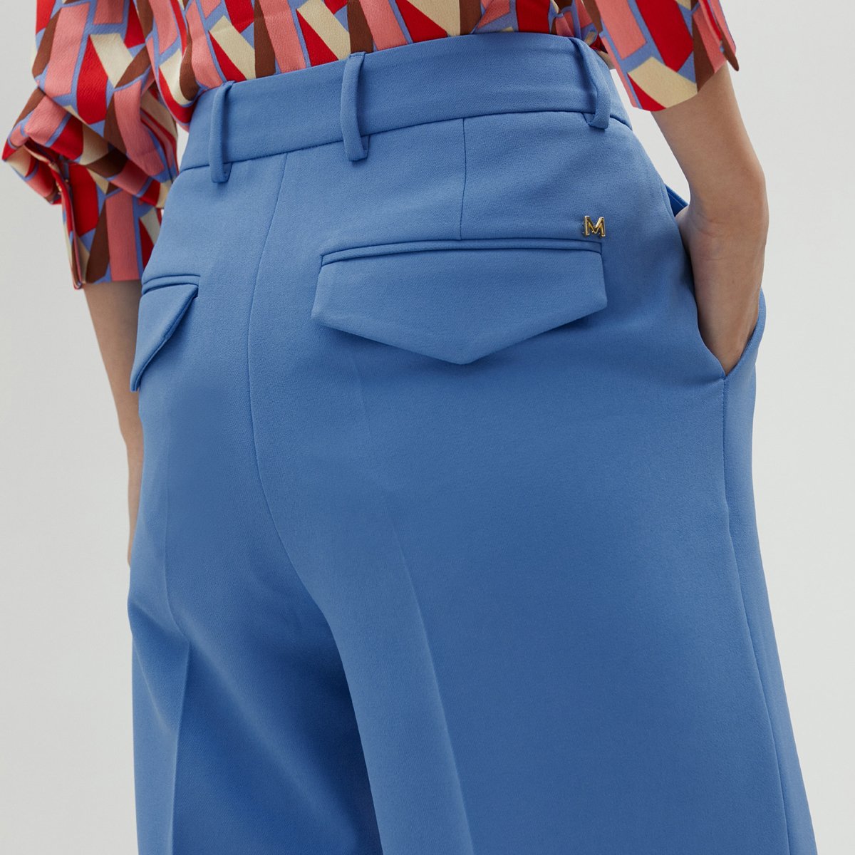 Pantalon classique large azur, LOLA CASADEMUNT