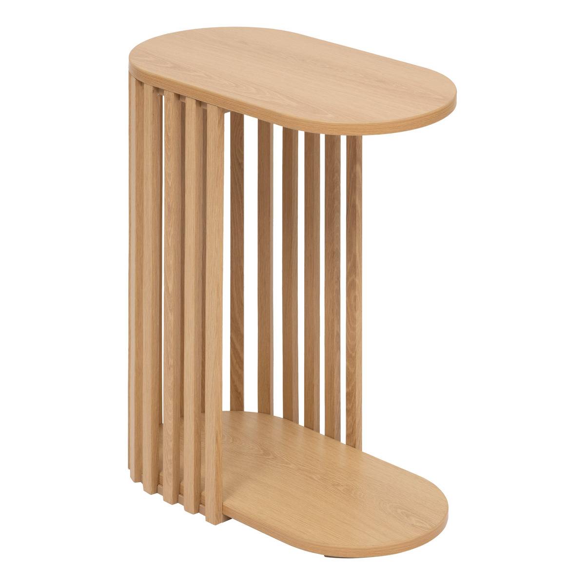 Bout de canapé à lattes SLAT beige, 5FIVE SIMPLY SMART