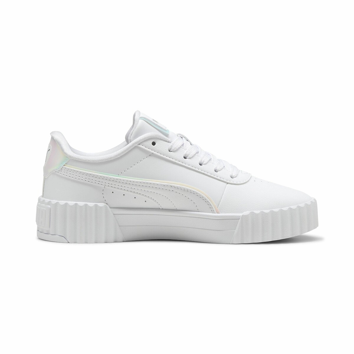Baskets cuir Carina 3.0 Holo 2.0 blanc/rose, PUMA