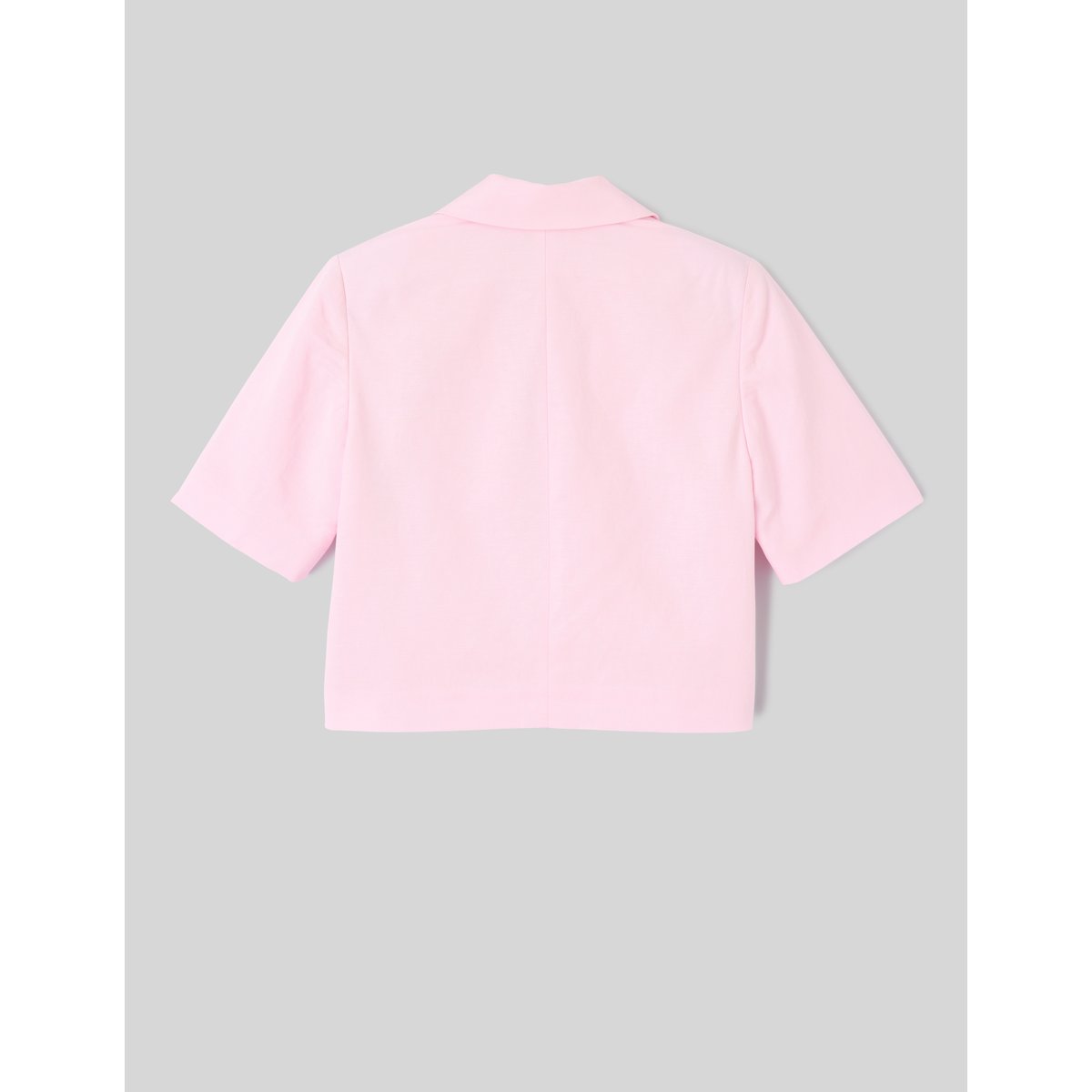 Blazer noué court rose pâle, BZB