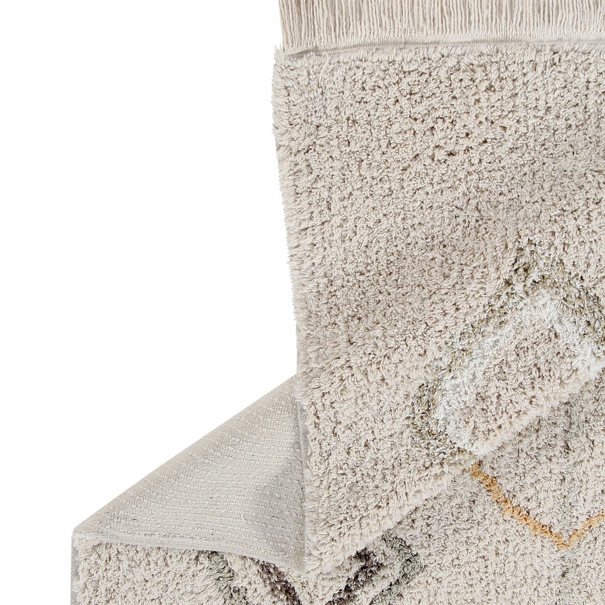 Tapis Rectangulaire en coton Terre KAAROL beige, LORENA CANALS
