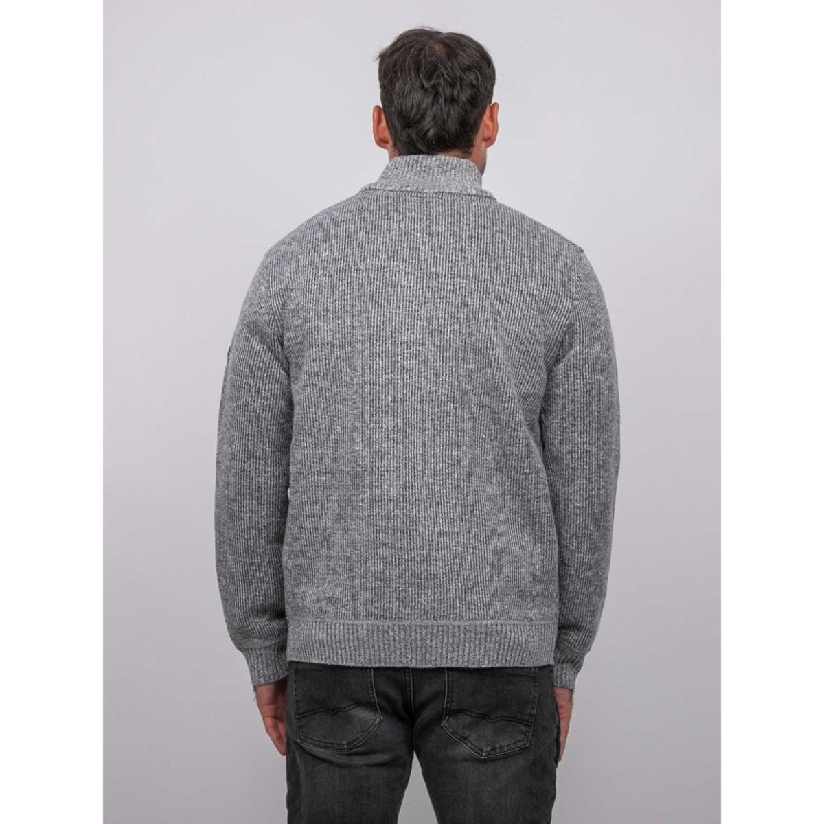 Gilet Zippé Col Montant Laporil gris, RITCHIE