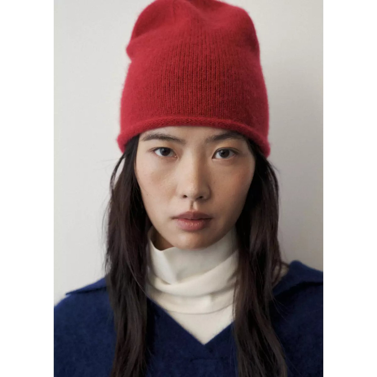 Bonnet 100 % cachemire rouge, MANGO