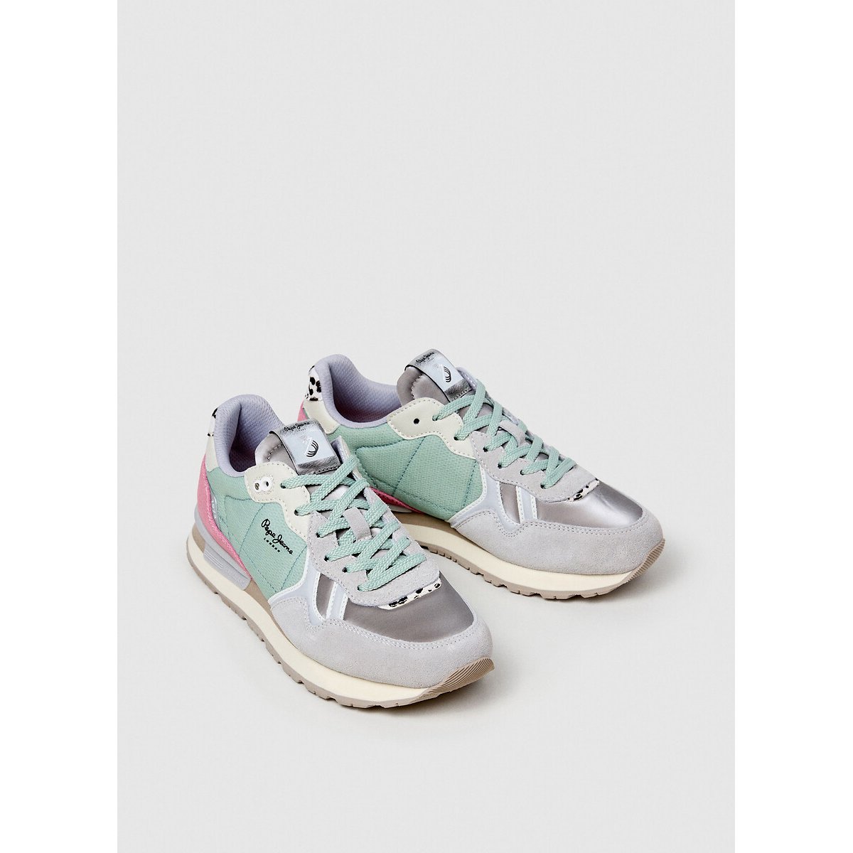 Baskets Brit Glen gris, PEPE JEANS