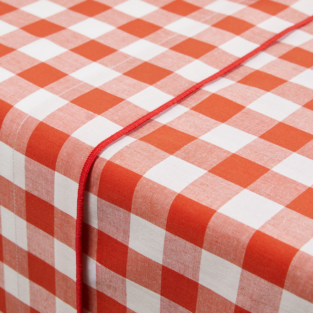 Drap plat coton, Veldi Orange orange, LA REDOUTE INTERIEURS
