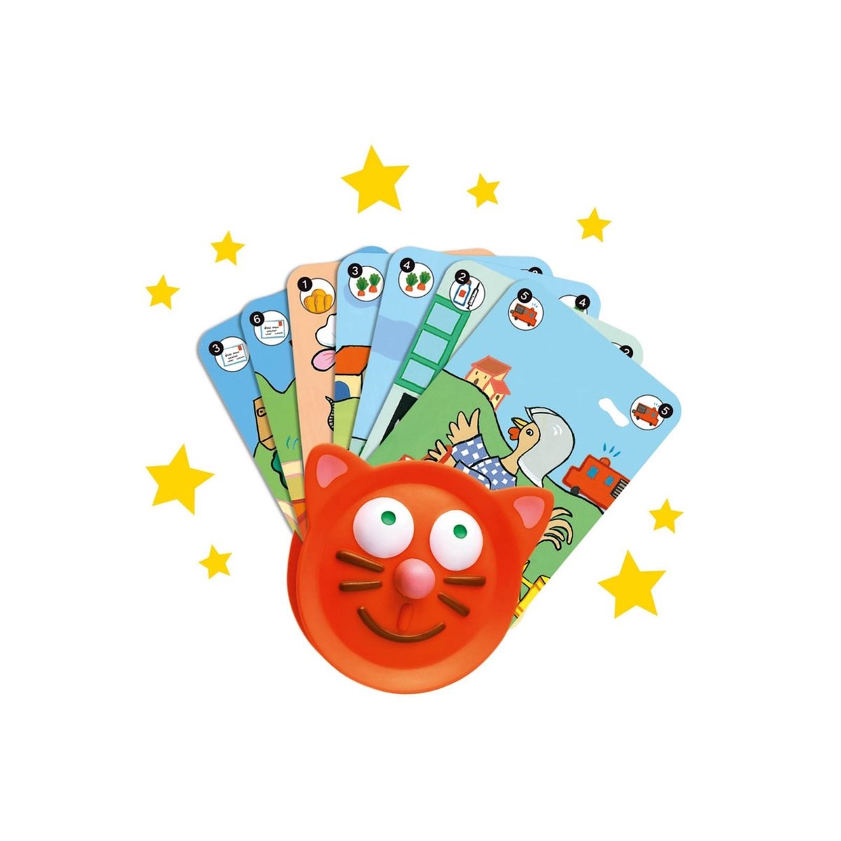 Porte cartes pour les jeux de cartes multicolore, DJECO