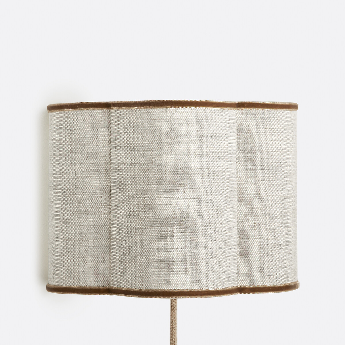 Applique en lin et velours, THADE lin naturel / bronze, LA REDOUTE INTERIEURS