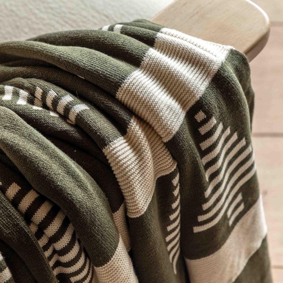 Woodland Tree Knit Throw natural, ÉDITÉ