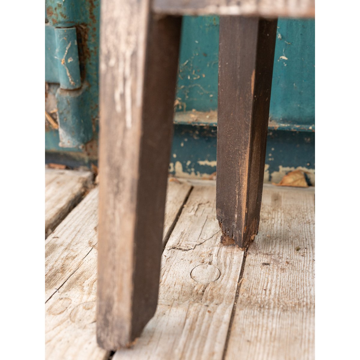 Banc en bois Antoine N°466 - Bon état bois foncé, DEBONGOUT