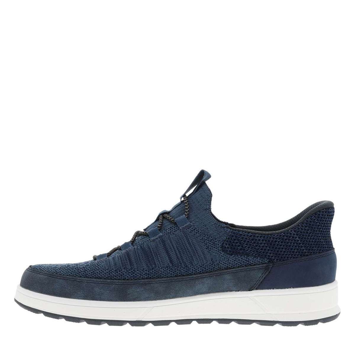 Sneakers talon plat bleu, BUGATTI