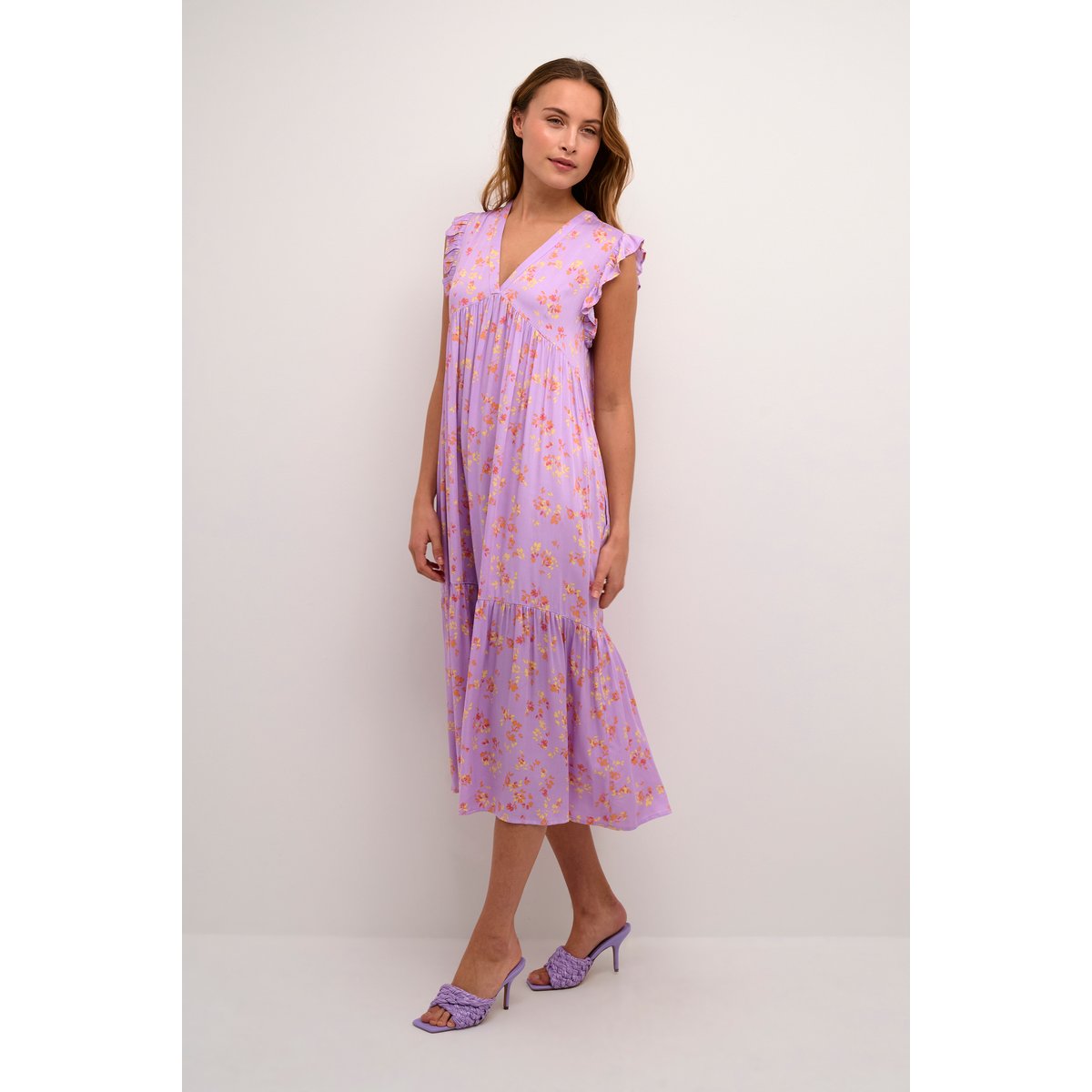 Dress violet floral lavender flower, CULTURE