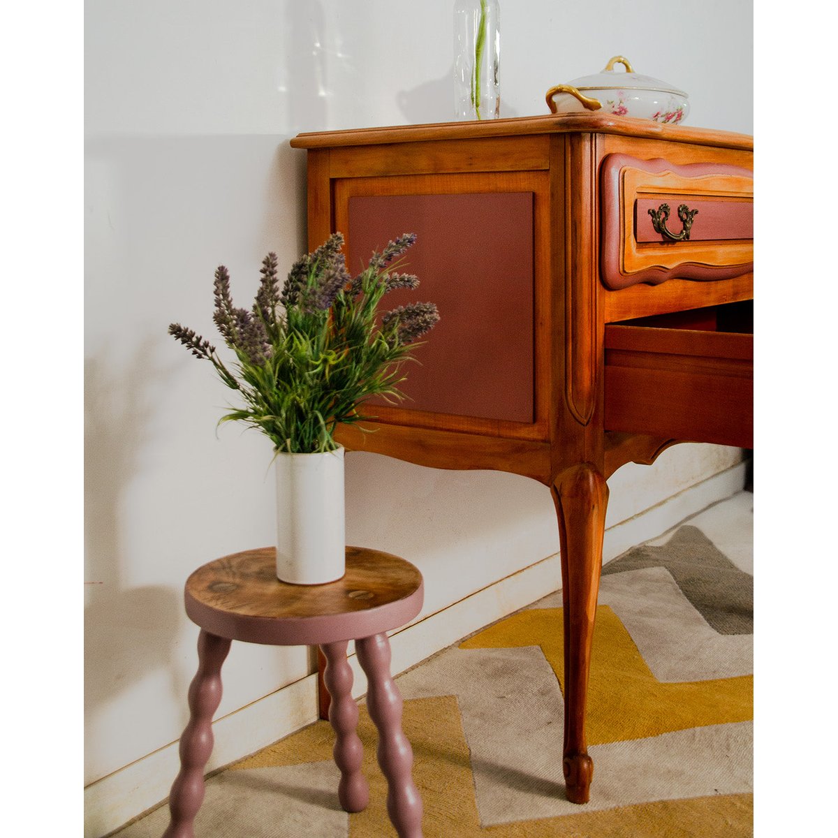 Commode en bois Garance N°732 - Bon état bois clair, DEBONGOUT