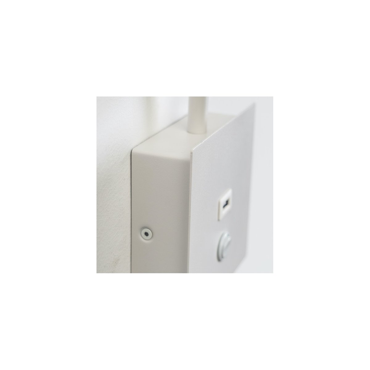 Liseuse murale LED USB intégrée - MIAMI blanc, KOSILUM