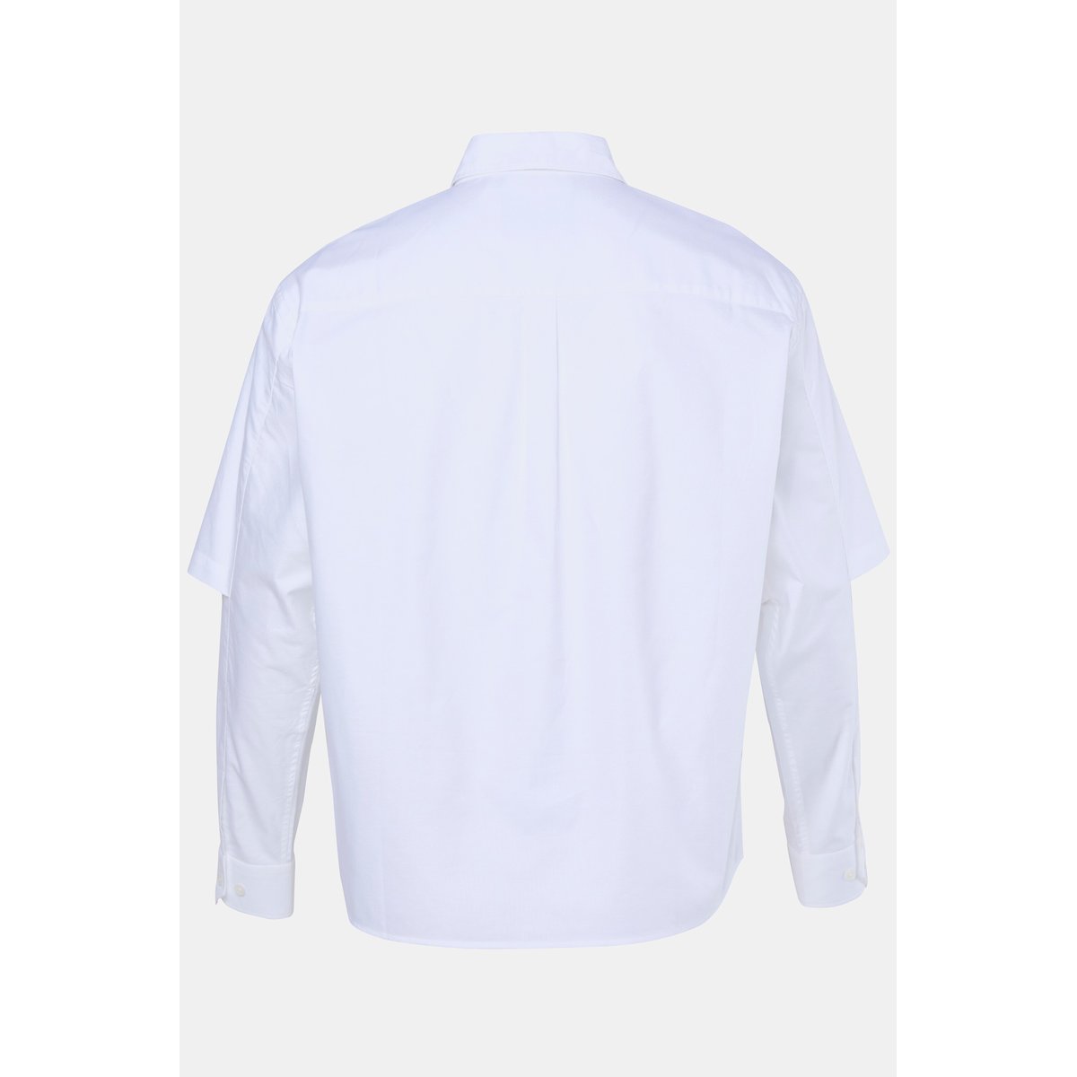 Chemise oversize, manches longues blanc cassé, STHUGE