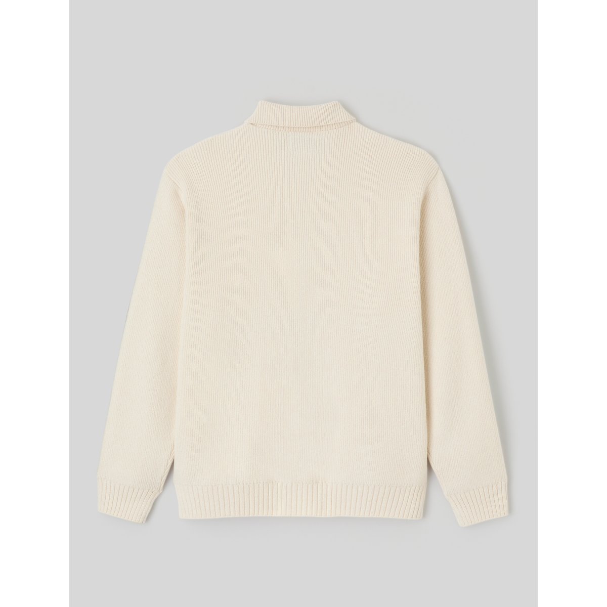 Cardigan zippé col polo naturel, BZB