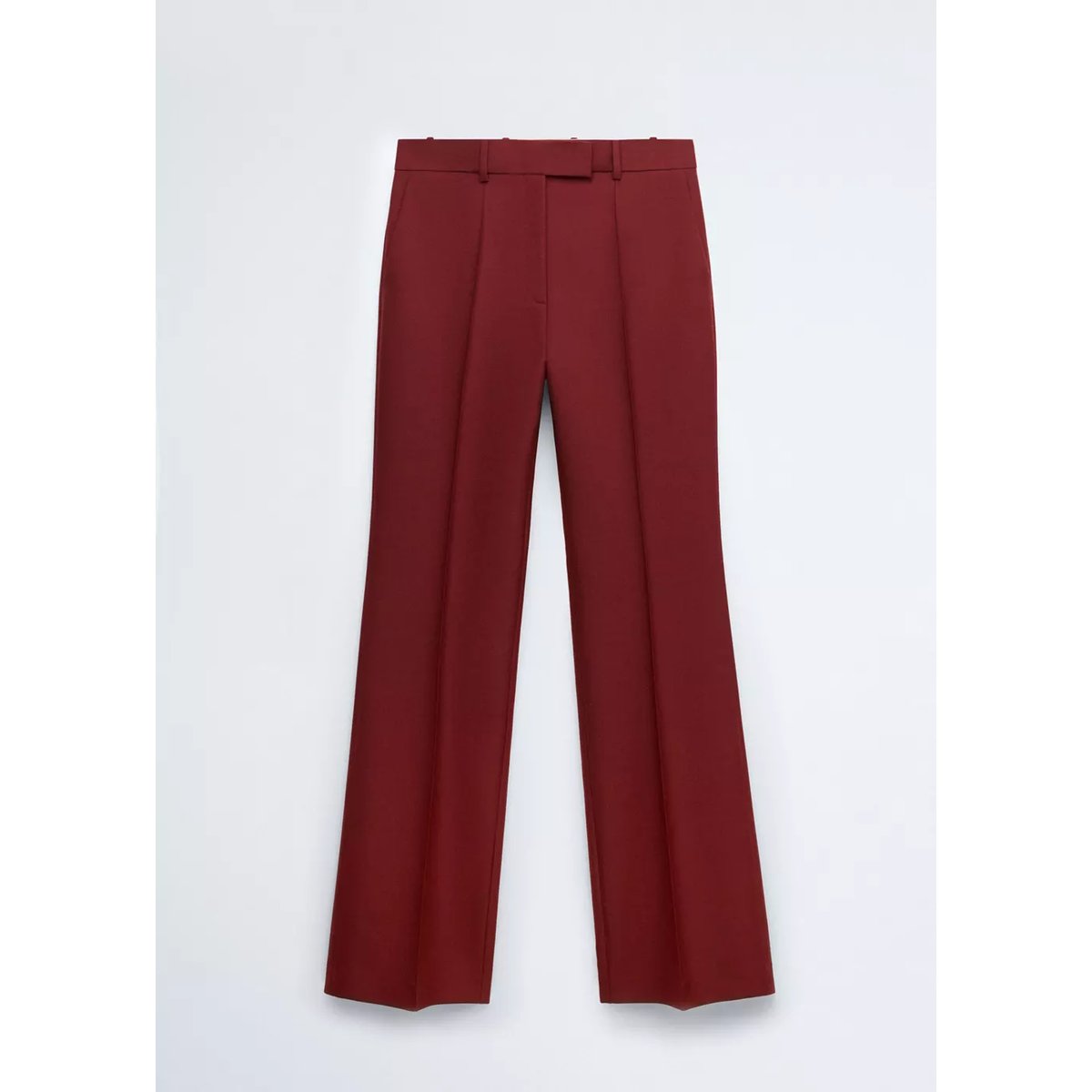 Pantalon de costume laine lie de vin, MANGO