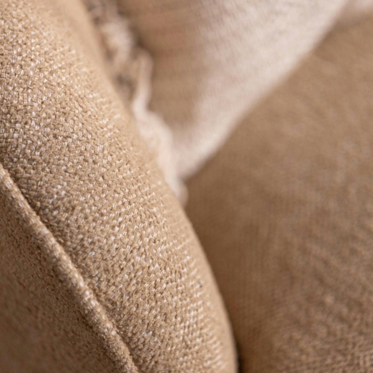 Fauteuil pivotant beige BRADFORD taupe, PIER IMPORT