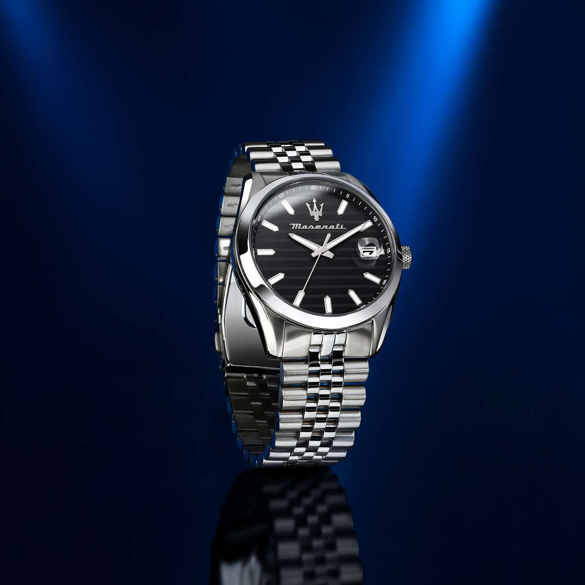 Montre Analogique ATTRAZIONE argenté noir argenté, MASERATI