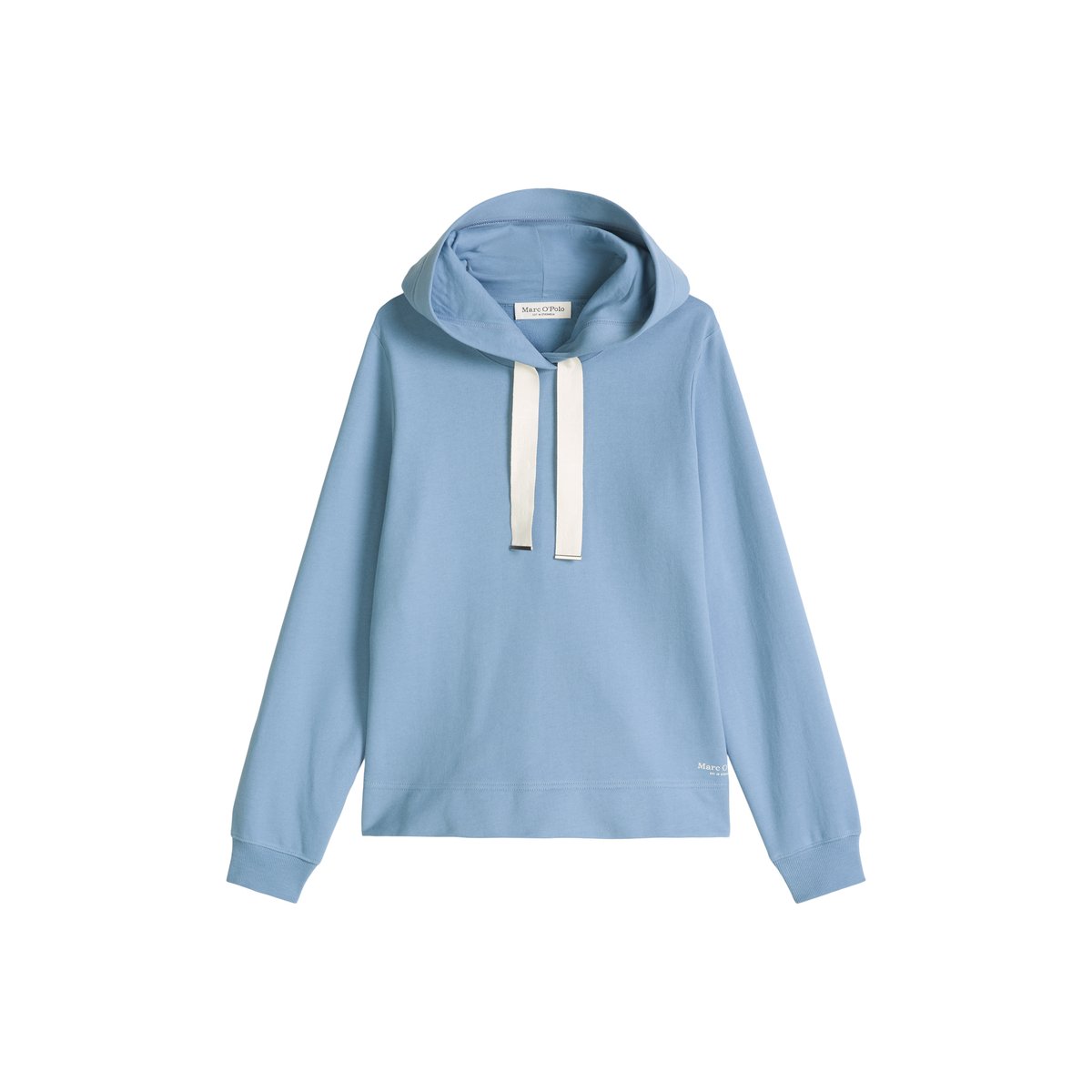 DfC Hoodie relaxed avec surface peignée bleu moyen, MARC O'POLO