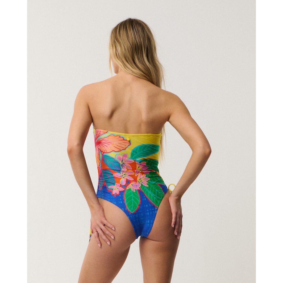 Maillot de bain une pièce bustier Bliss yellow, RIP CURL