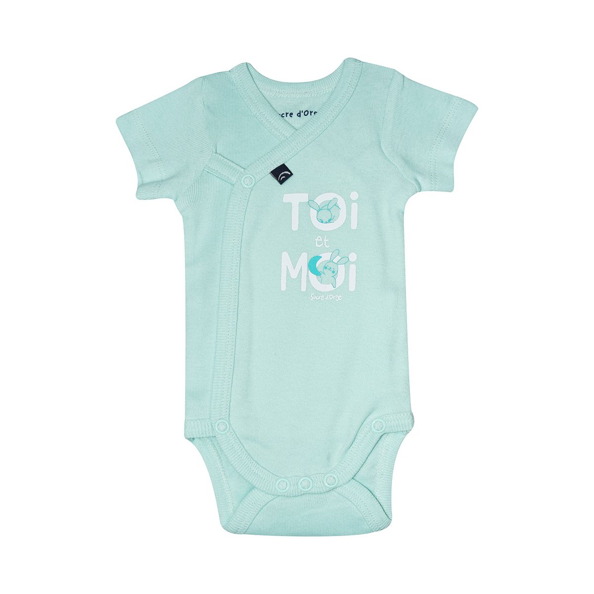 Lot de 2 bodies reski manches courtes bleu, SUCRE D'ORGE