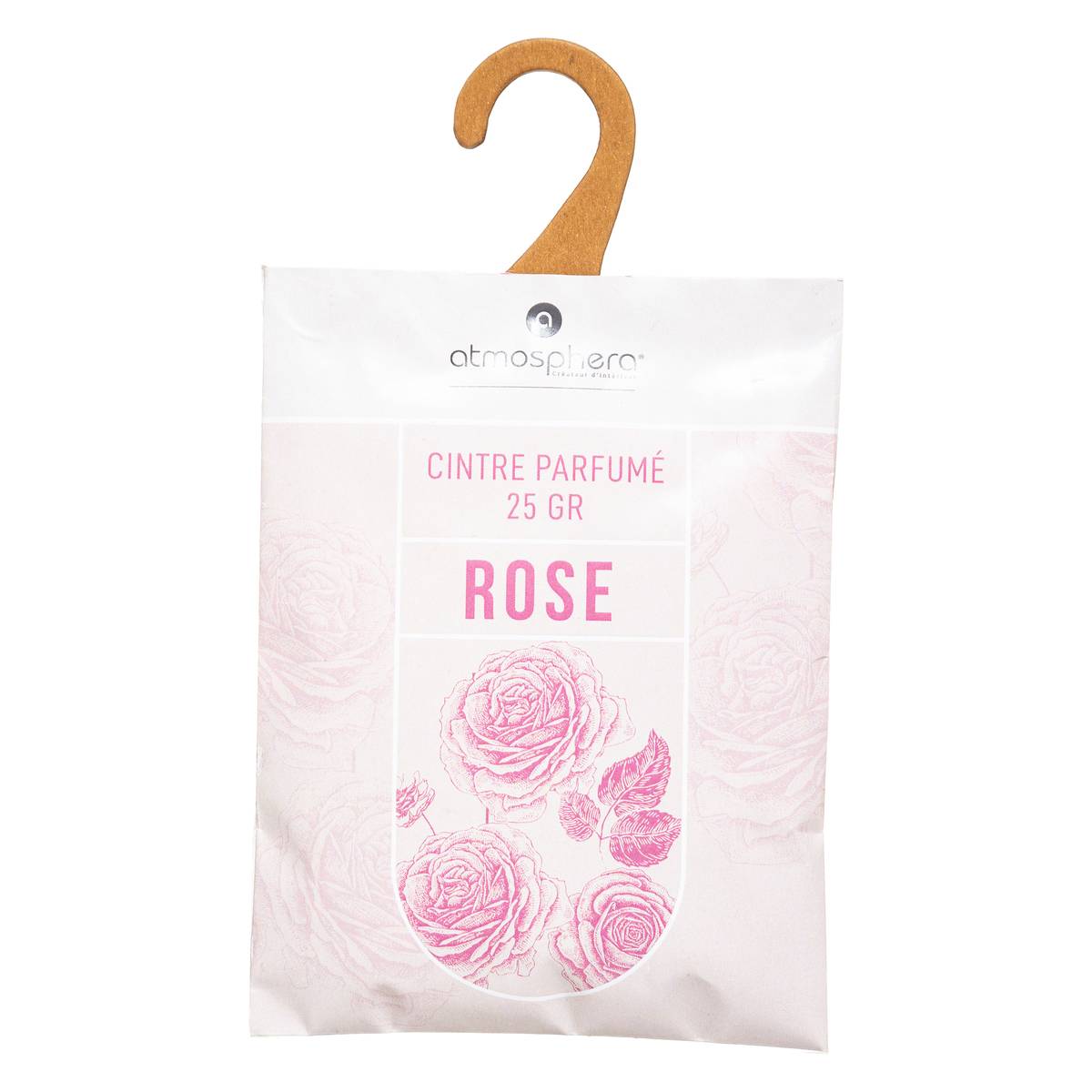 Lot de 3 cintres parfumés KILI rose, ATMOSPHERA