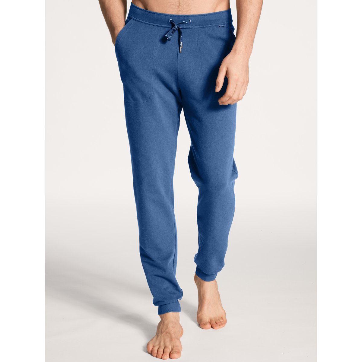 Pantalon de pyjama avec poches latérales Coton REMIX XTRA bleu indien, CALIDA
