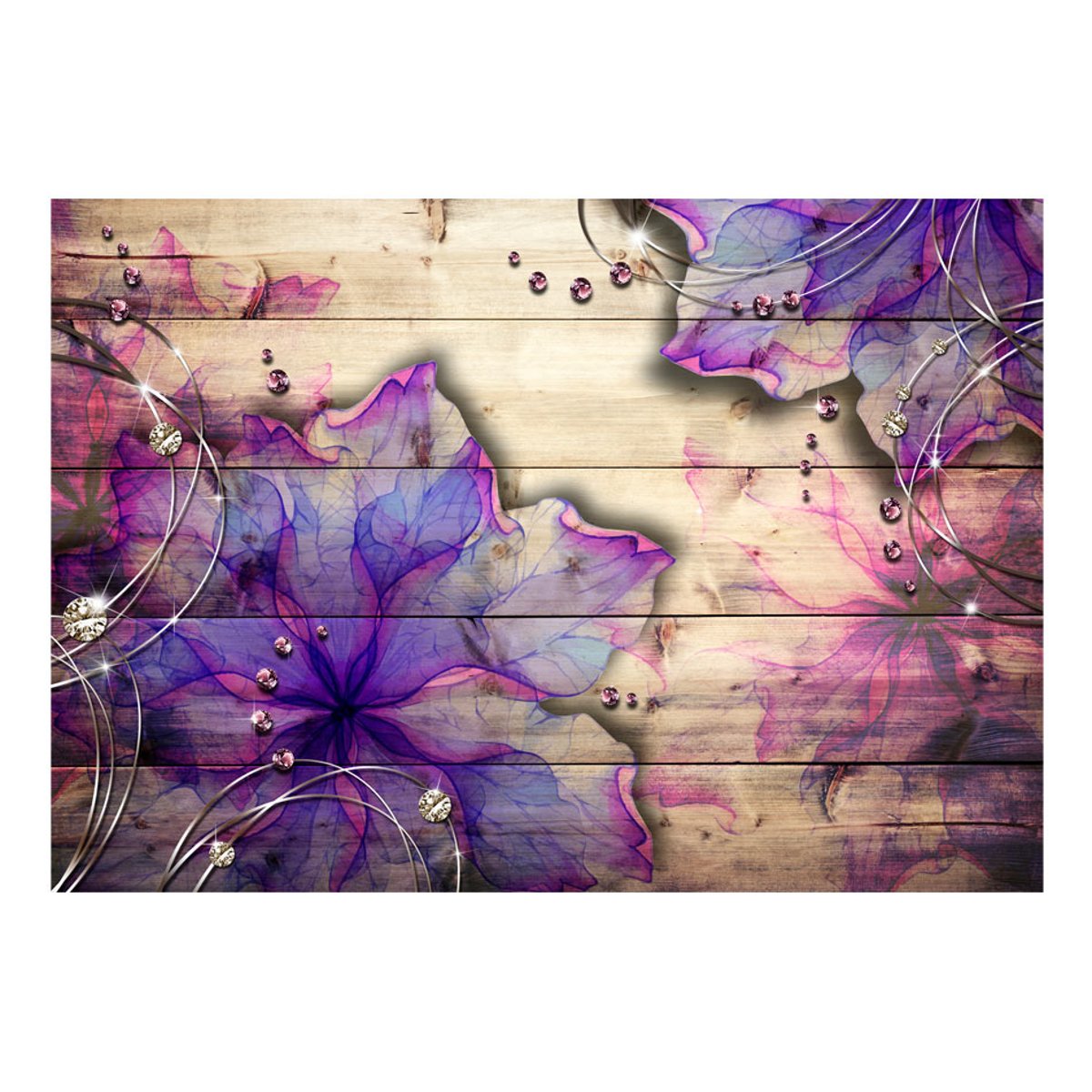 Papier peint intissé panoramique Purple Memory violet, EDEN