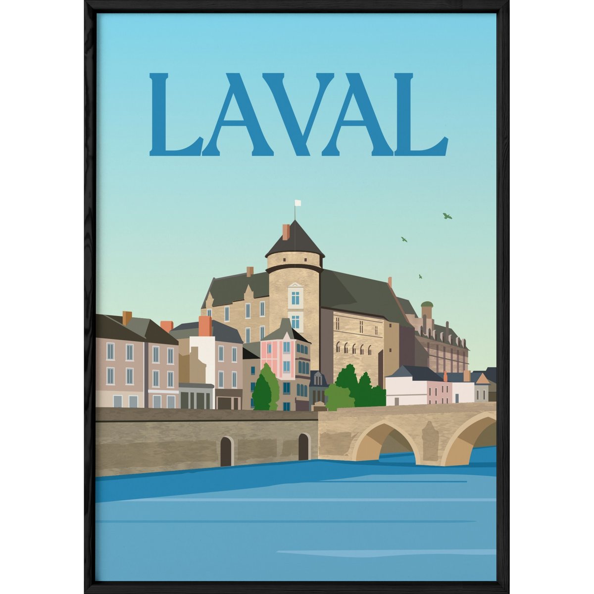 Affiche ville Laval blanc, L'AFFICHERIE