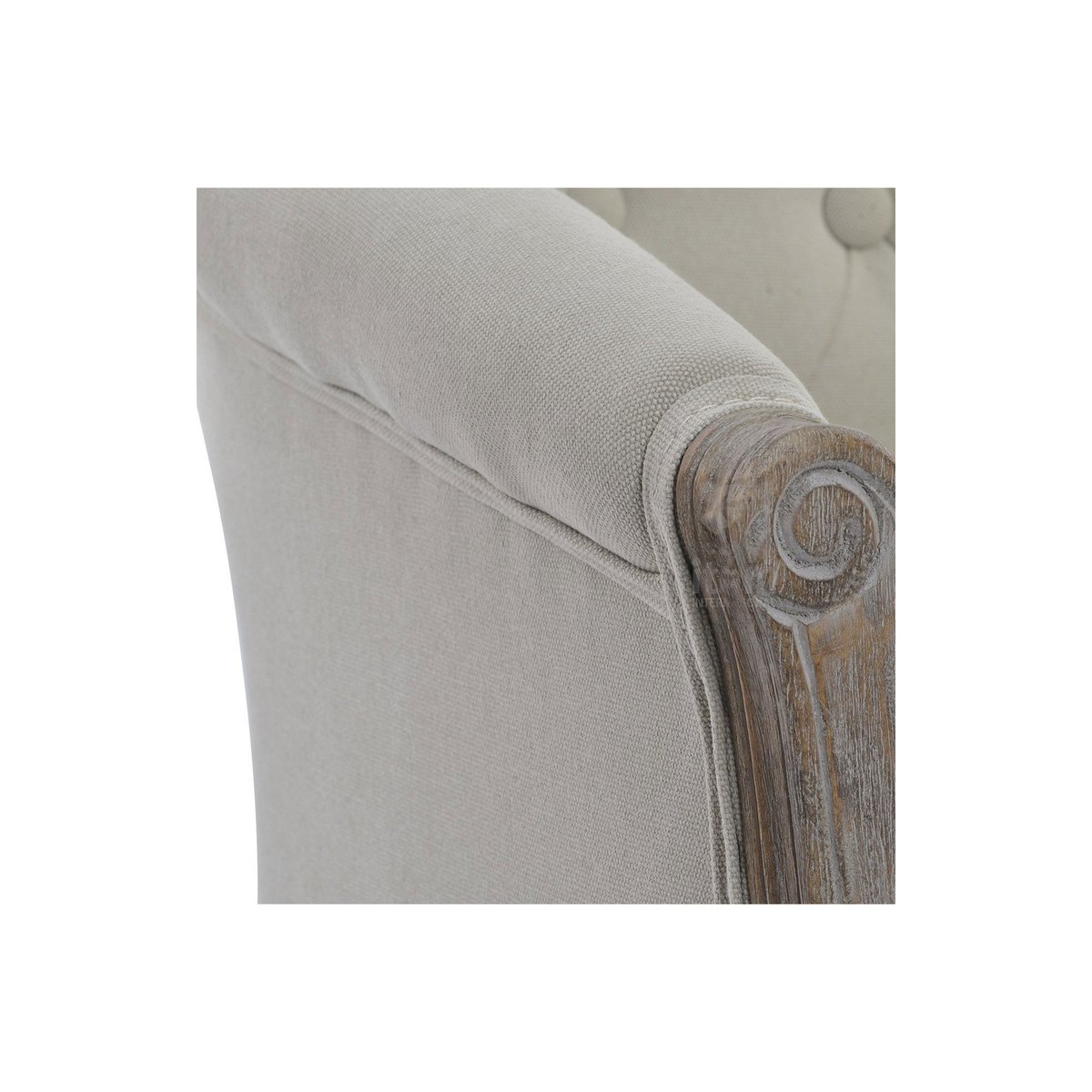 Fauteuil Capitonné Classique Beige beige, WADIGA