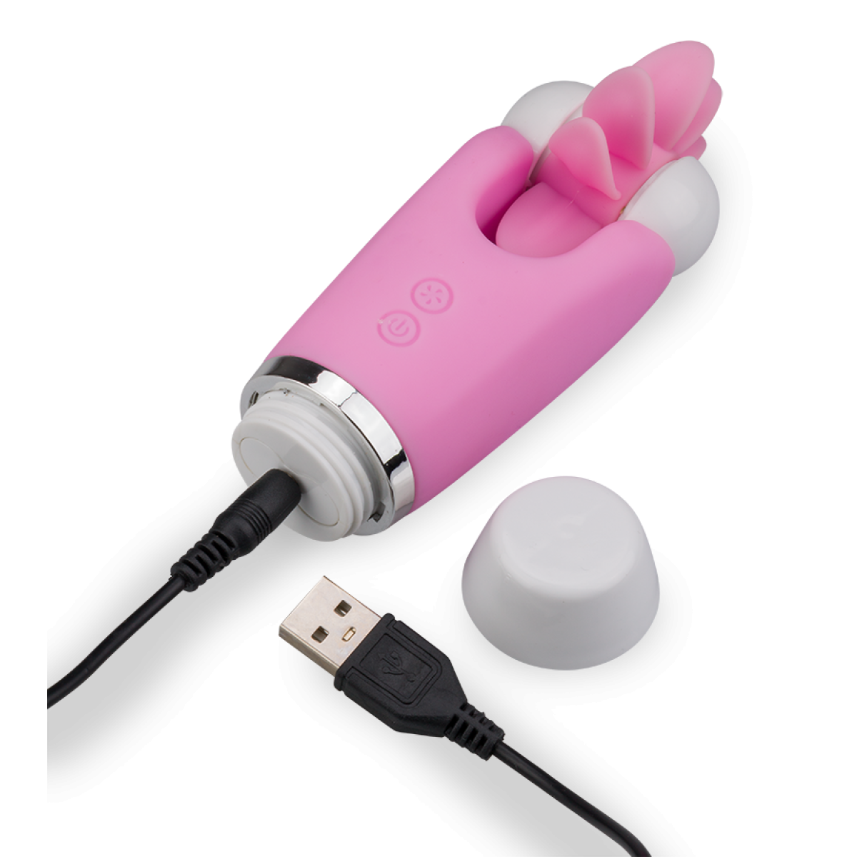 Stimulateur clitoridien langues rotatives rose, LOVE AND VIBES