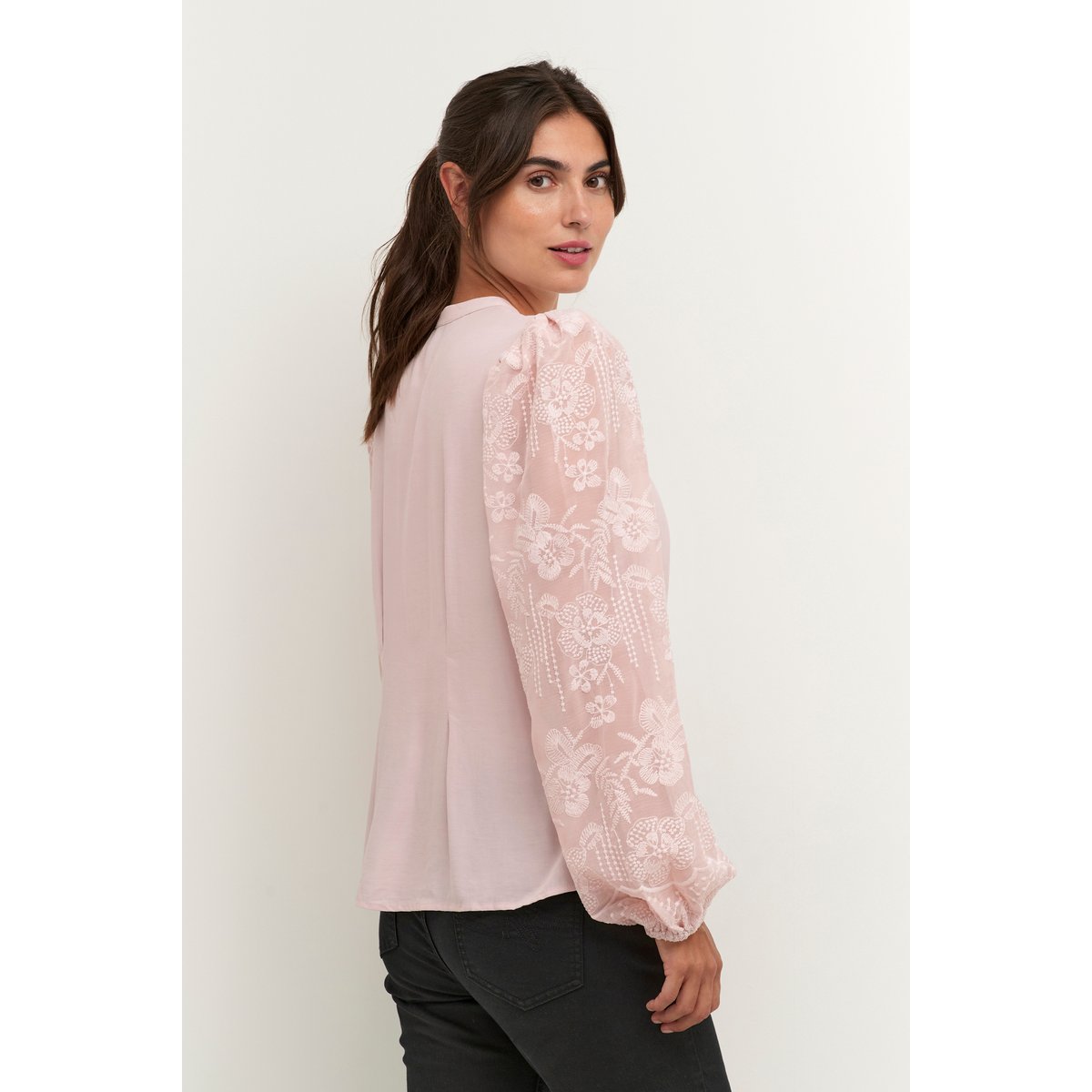 Long sleeved shirt rose rale mauve, CULTURE