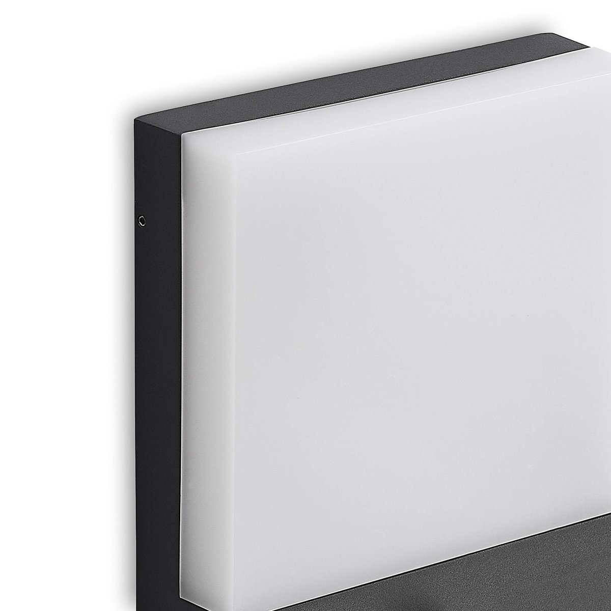 Applique extérieure en aluminium moderneLED gris foncé, blanc, LINDBY