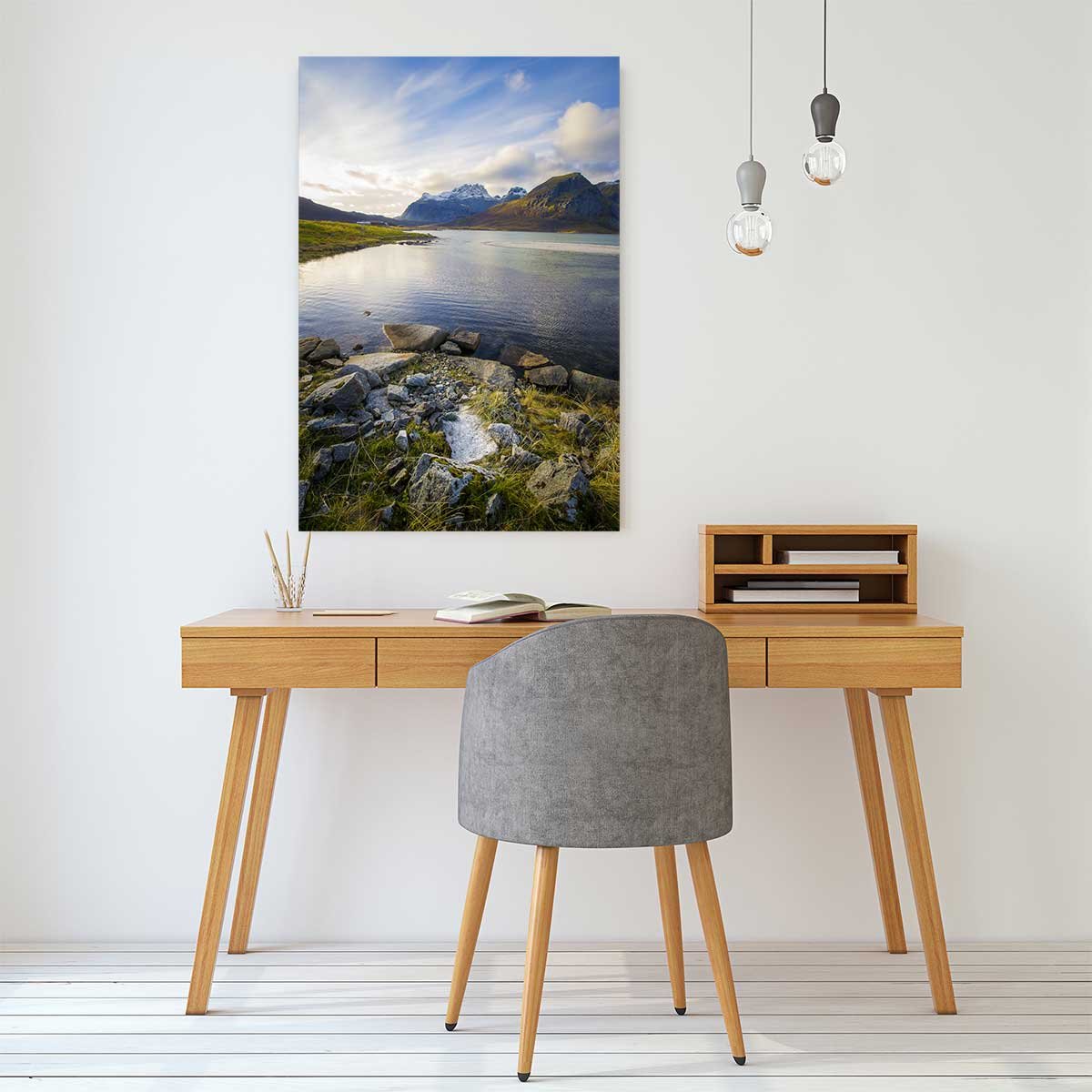 Tableau lac glacière tableau alu dibond, HEXOA