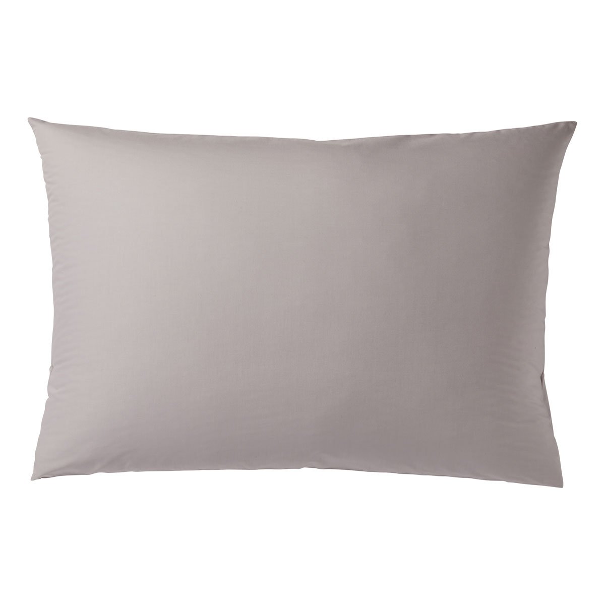 Lot de 2 taies d'oreiller Percale de coton thermorégulée gris clair, DODO