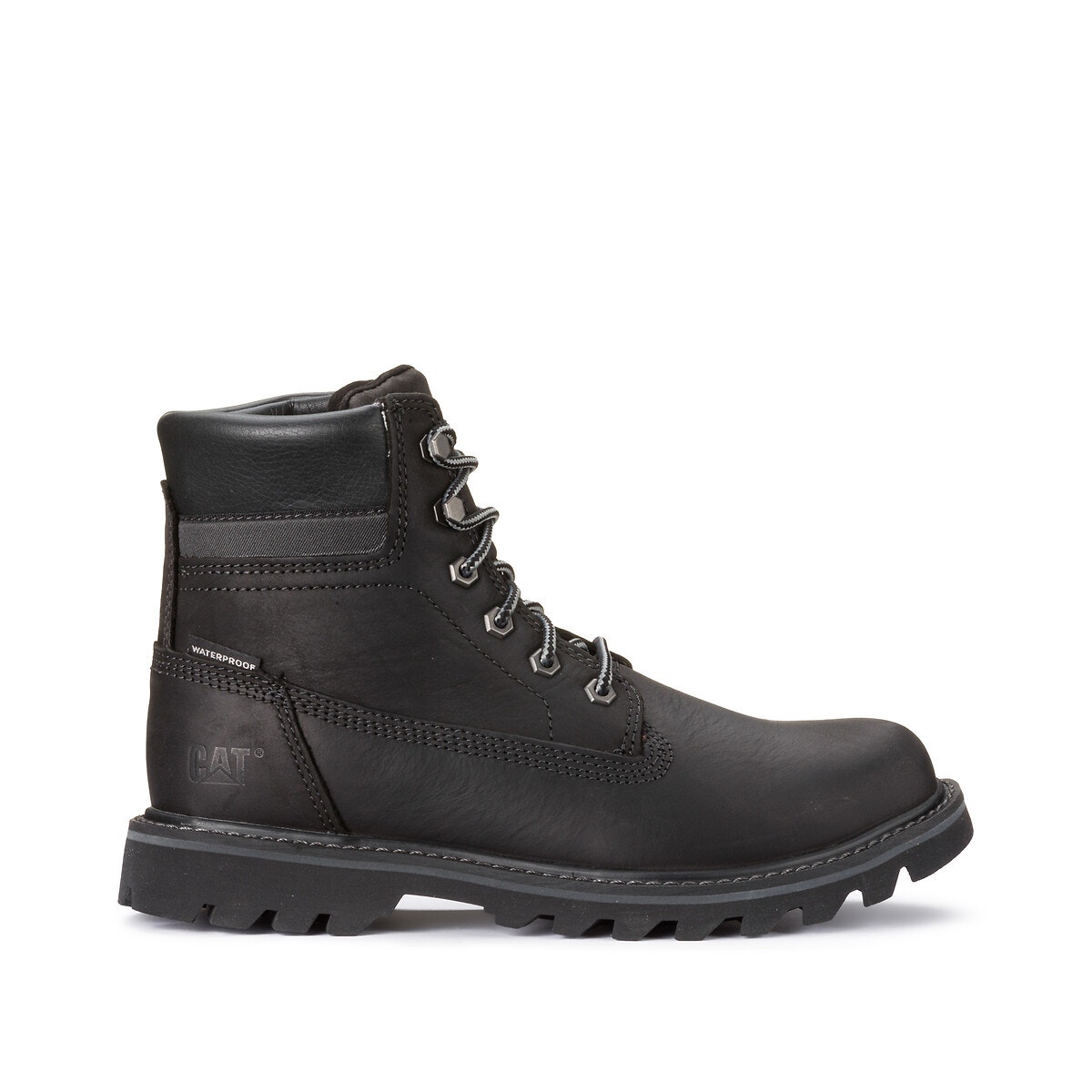 Boots Cuir Deplete Wp noir, CATERPILLAR