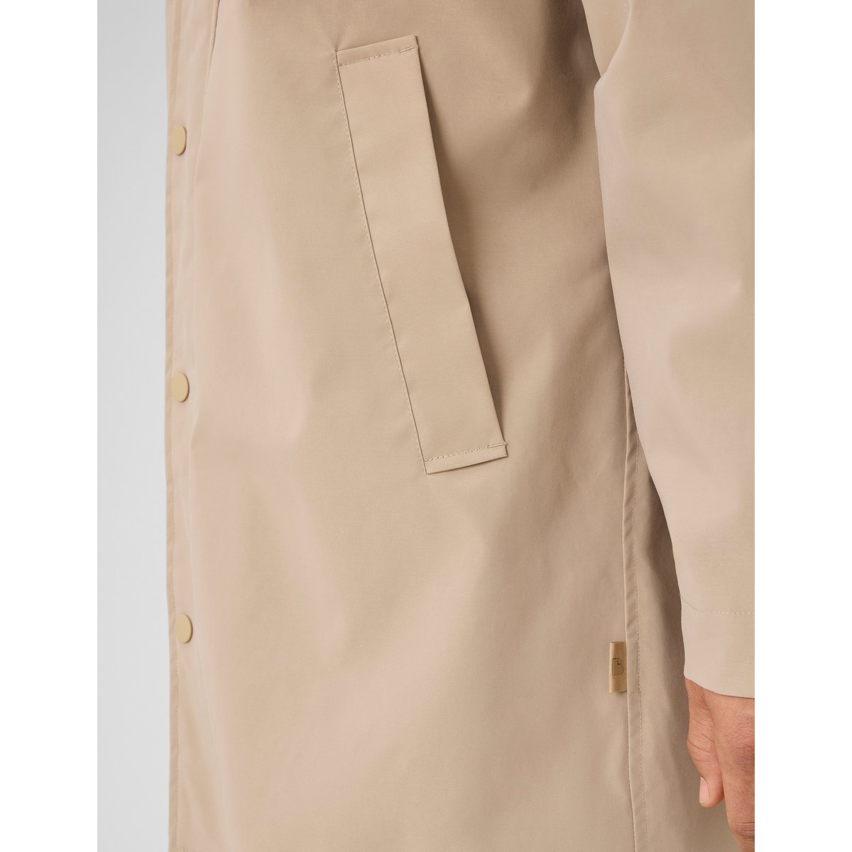Parka légère à capuche marron, BZB