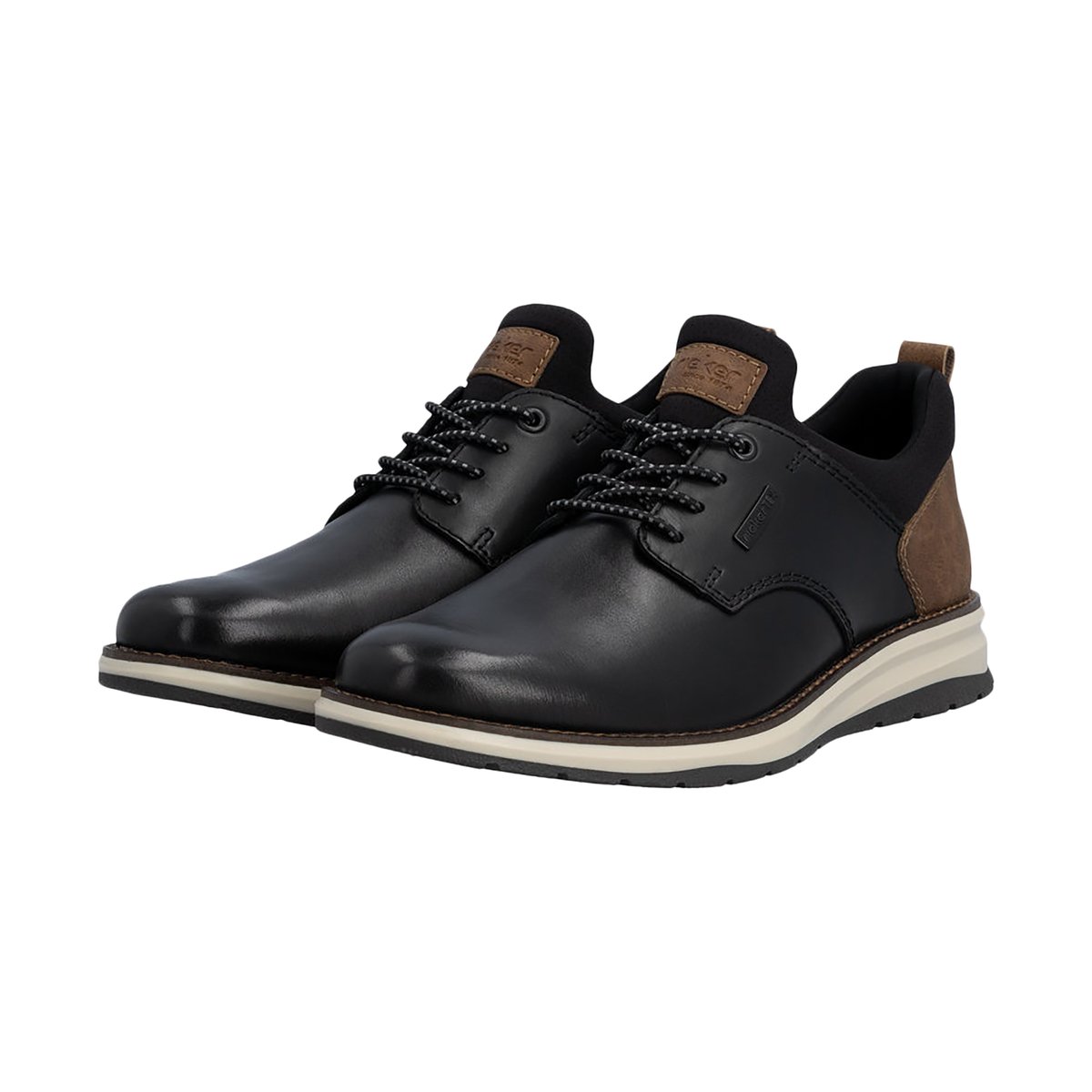 Derby Cuir noir, RIEKER