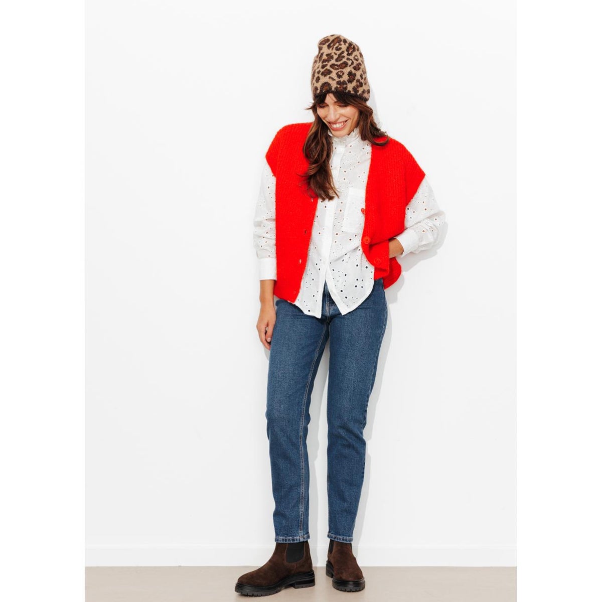 MARCEL jean mom taille haute jean brut, PROMOD