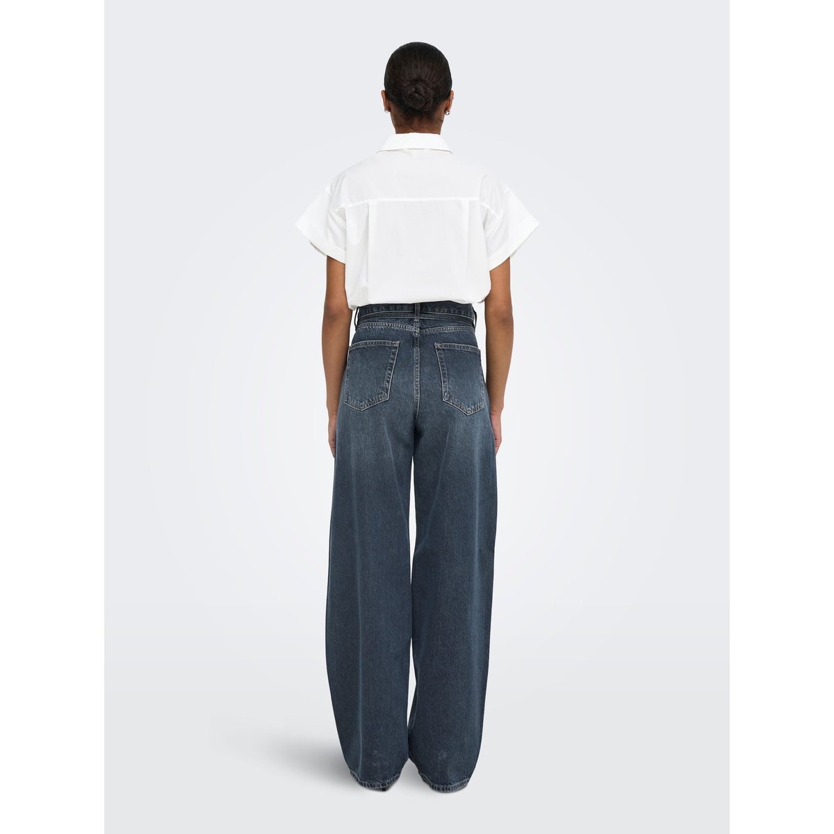 Jean Coupe Droite special blue grey denim, ONLY