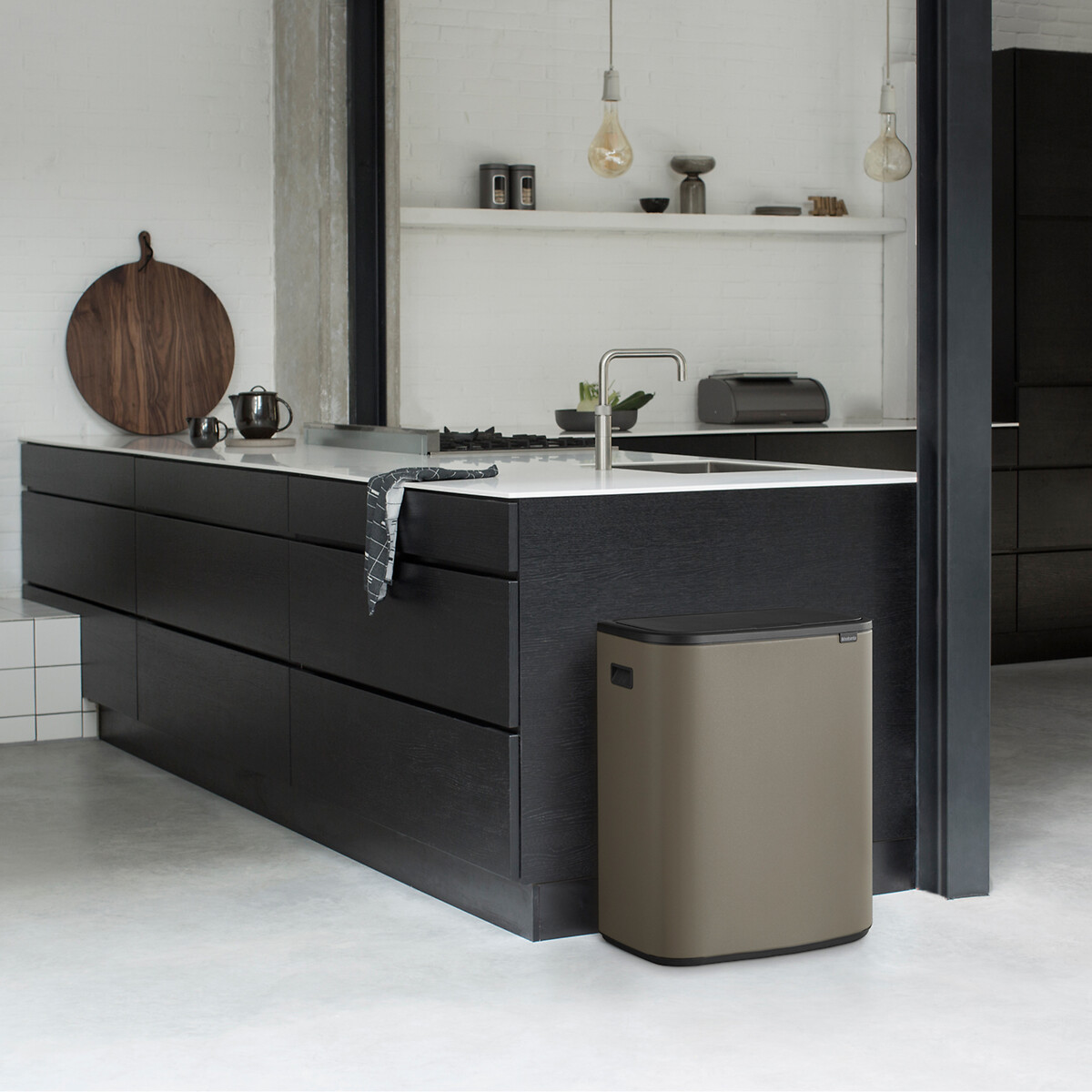 Bo Touch Bin, 2 x 30L platinum, BRABANTIA
