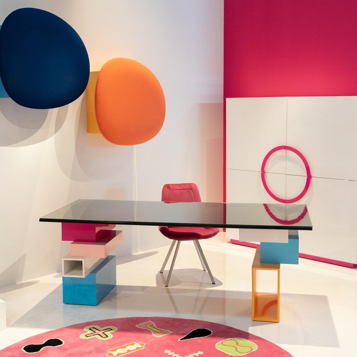Bureau blocs de couleur, PIXEL multicolore, KARE DESIGN