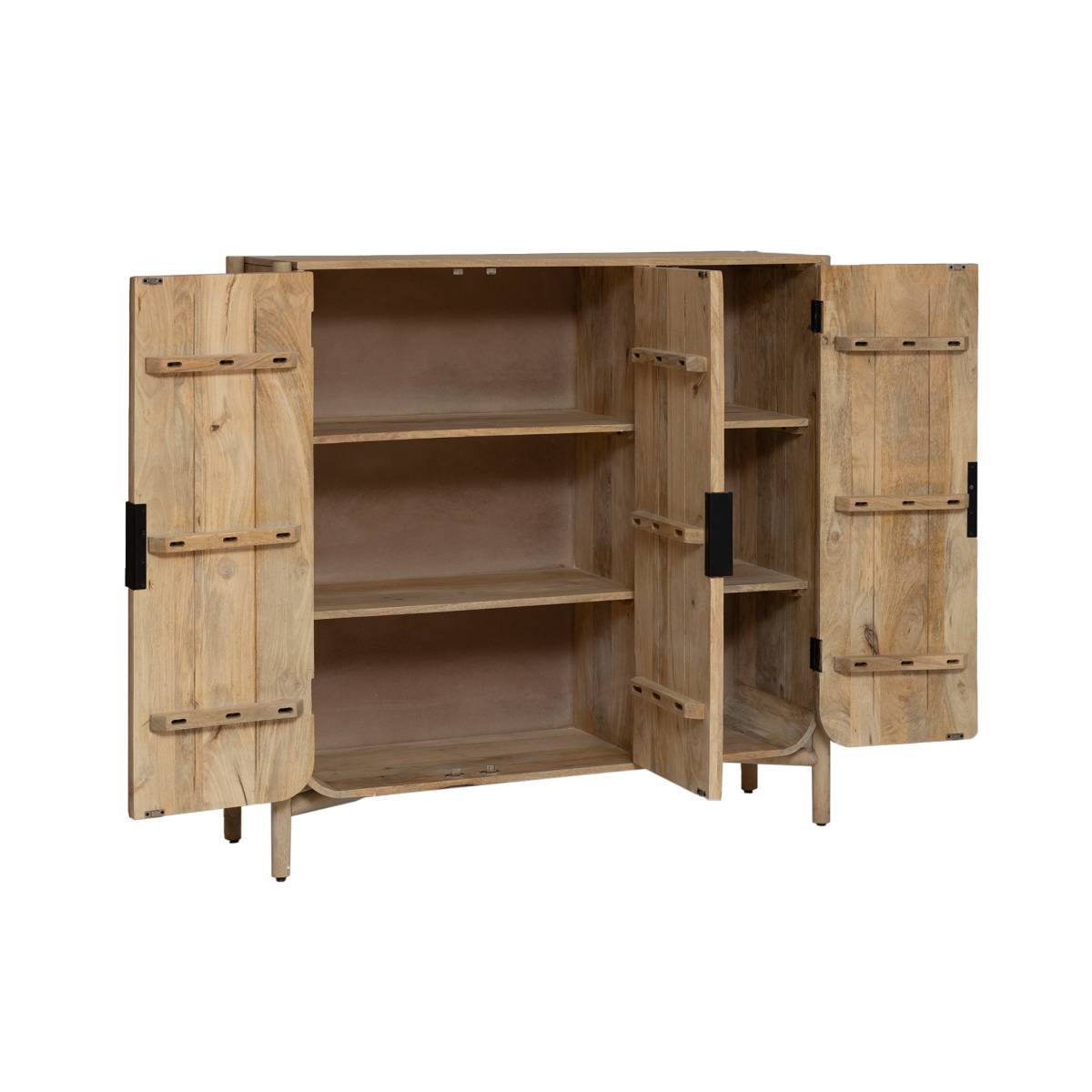 Buffet en bois de manguier NOVA bois clair, MADE IN MEUBLES