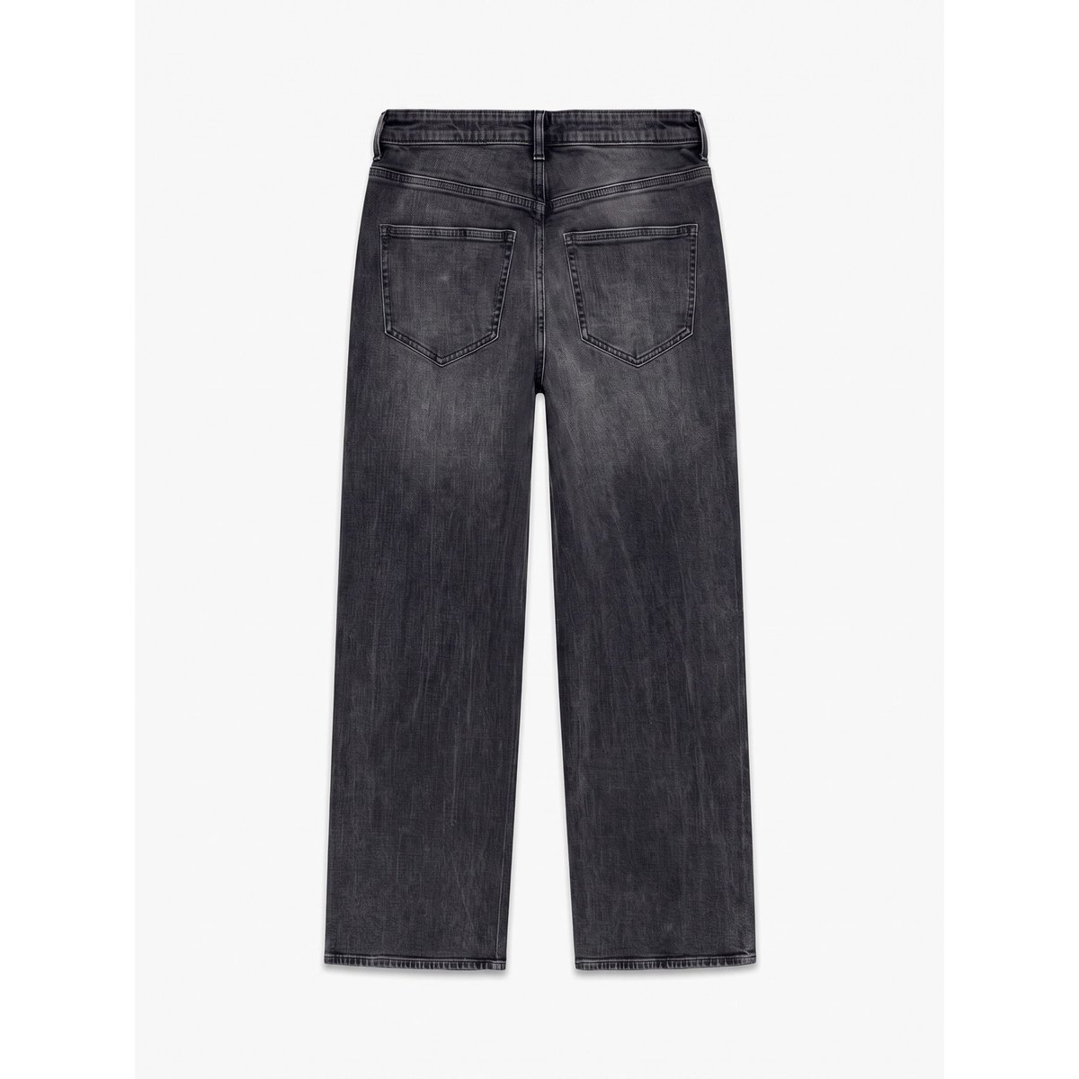 Jean À Coupe Large dark grey denim, VERO MODA